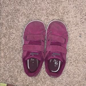 Pink puma shoes for kids